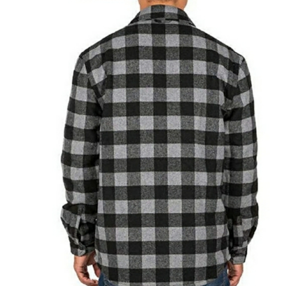 Jachs New York Plaid Flannel Wool Shacket - Picture 2 of 11